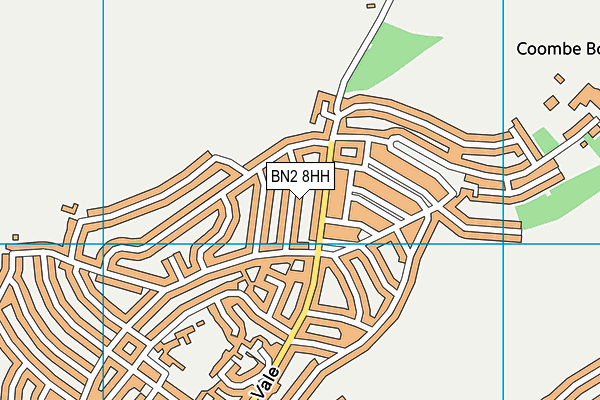 BN2 8HH map - OS VectorMap District (Ordnance Survey)