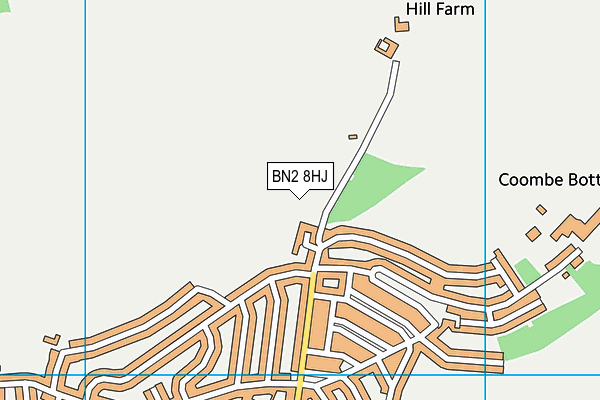 Hill Park map (BN2 8HJ) - OS VectorMap District (Ordnance Survey)