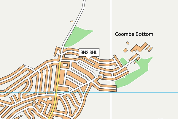 BN2 8HL map - OS VectorMap District (Ordnance Survey)