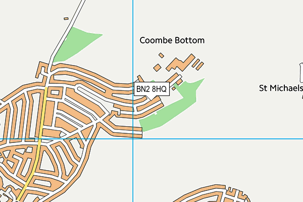 BN2 8HQ map - OS VectorMap District (Ordnance Survey)