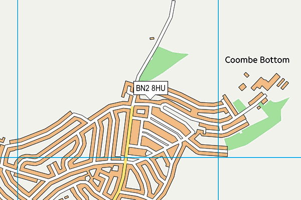 BN2 8HU map - OS VectorMap District (Ordnance Survey)
