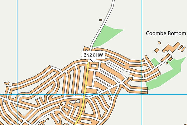 BN2 8HW map - OS VectorMap District (Ordnance Survey)