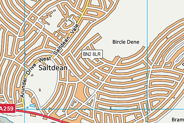 BN2 8LR map - OS VectorMap District (Ordnance Survey)