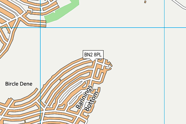BN2 8PL map - OS VectorMap District (Ordnance Survey)