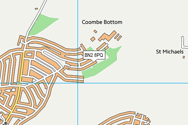 BN2 8PQ map - OS VectorMap District (Ordnance Survey)