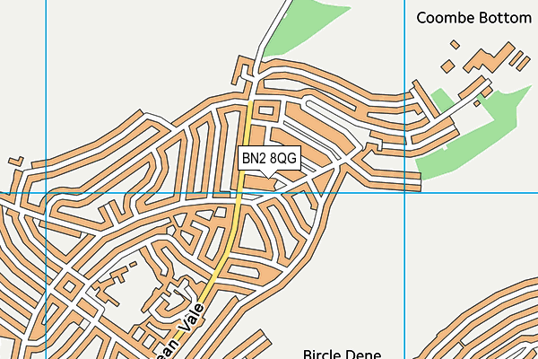 BN2 8QG map - OS VectorMap District (Ordnance Survey)