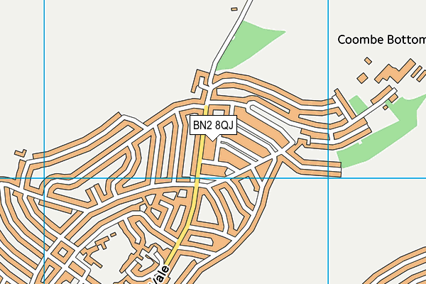 BN2 8QJ map - OS VectorMap District (Ordnance Survey)