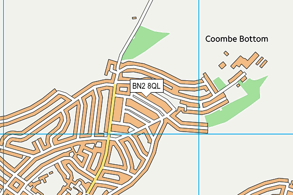 BN2 8QL map - OS VectorMap District (Ordnance Survey)