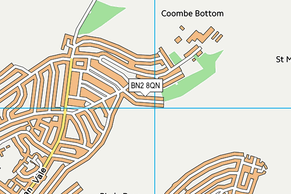 BN2 8QN map - OS VectorMap District (Ordnance Survey)