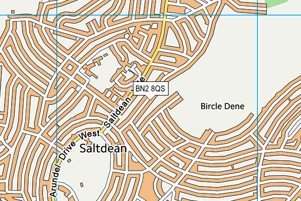 BN2 8QS map - OS VectorMap District (Ordnance Survey)