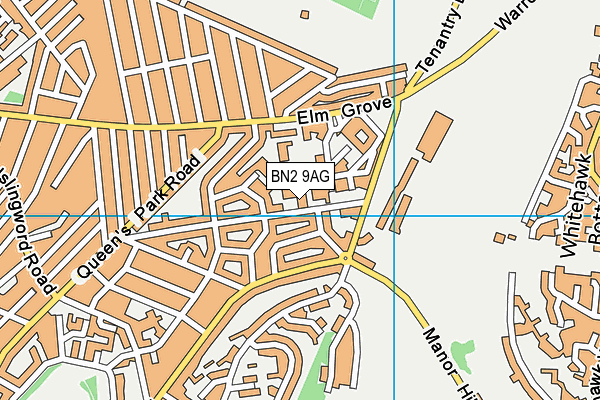 BN2 9AG map - OS VectorMap District (Ordnance Survey)