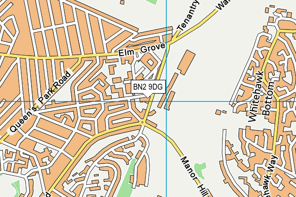 BN2 9DG map - OS VectorMap District (Ordnance Survey)