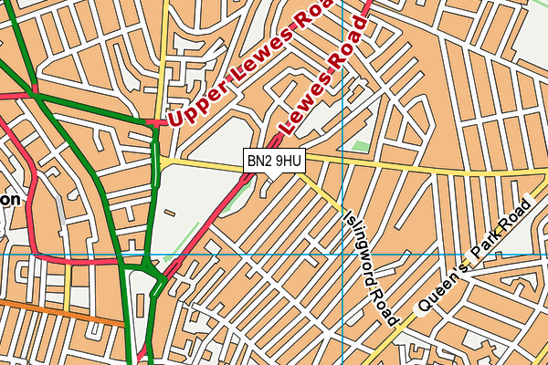 BN2 9HU map - OS VectorMap District (Ordnance Survey)