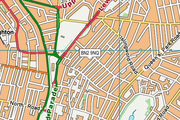 BN2 9NQ map - OS VectorMap District (Ordnance Survey)