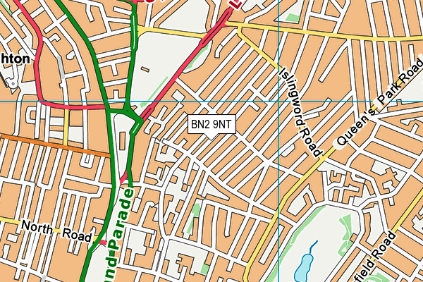 BN2 9NT map - OS VectorMap District (Ordnance Survey)