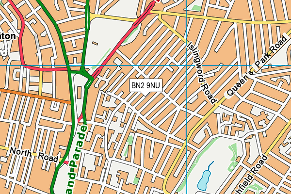 BN2 9NU map - OS VectorMap District (Ordnance Survey)