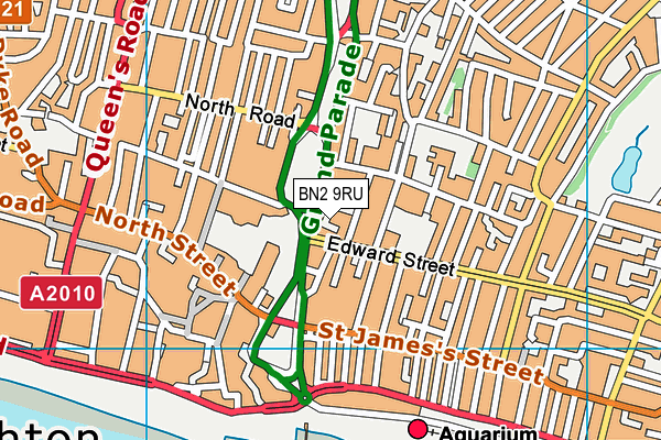 BN2 9RU map - OS VectorMap District (Ordnance Survey)