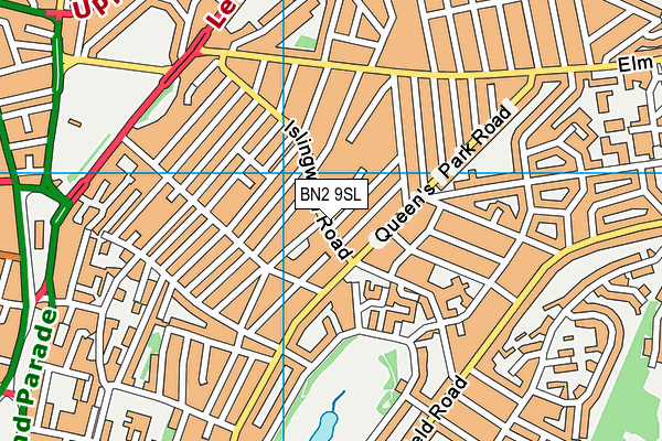 BN2 9SL map - OS VectorMap District (Ordnance Survey)