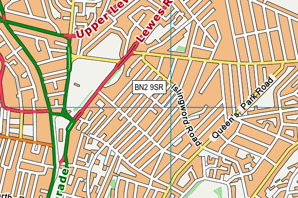BN2 9SR map - OS VectorMap District (Ordnance Survey)