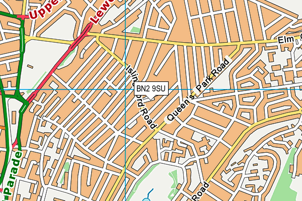 BN2 9SU map - OS VectorMap District (Ordnance Survey)
