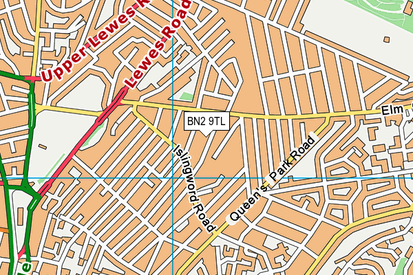 BN2 9TL map - OS VectorMap District (Ordnance Survey)