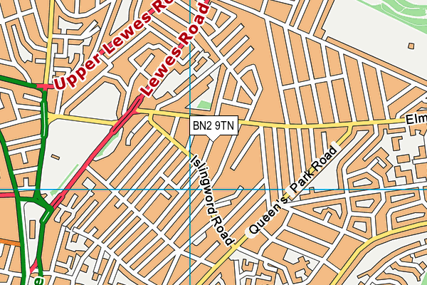 BN2 9TN map - OS VectorMap District (Ordnance Survey)