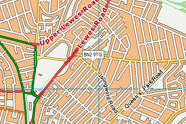 BN2 9TQ map - OS VectorMap District (Ordnance Survey)