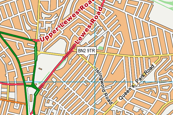 BN2 9TR map - OS VectorMap District (Ordnance Survey)