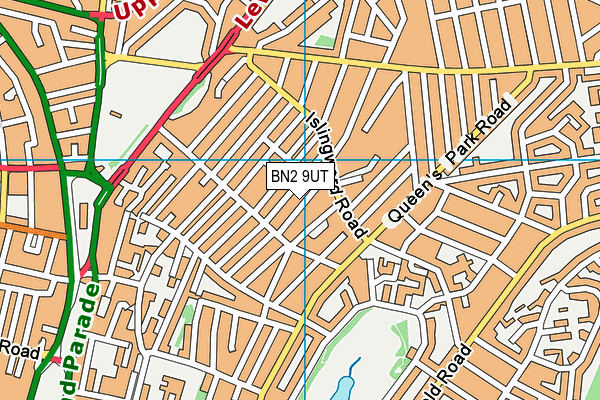 BN2 9UT map - OS VectorMap District (Ordnance Survey)