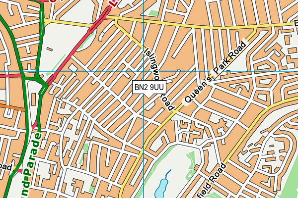 BN2 9UU map - OS VectorMap District (Ordnance Survey)