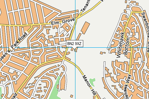 BN2 9XZ map - OS VectorMap District (Ordnance Survey)