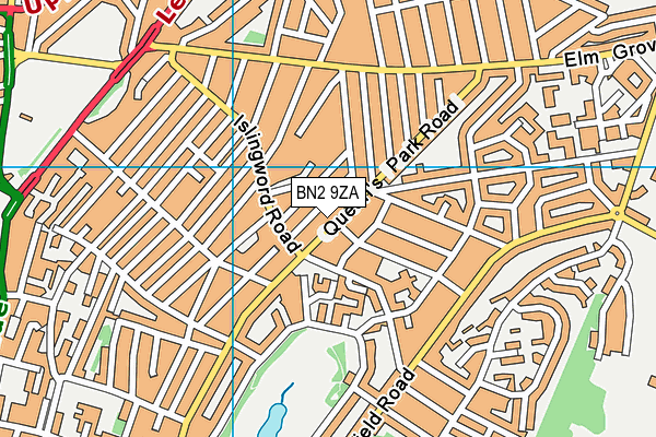 BN2 9ZA map - OS VectorMap District (Ordnance Survey)