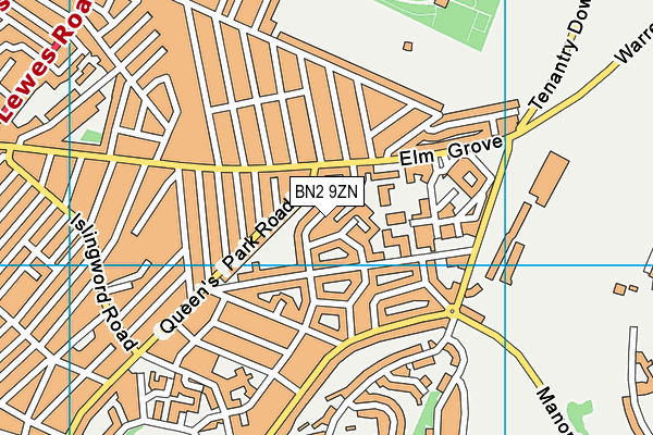 BN2 9ZN map - OS VectorMap District (Ordnance Survey)