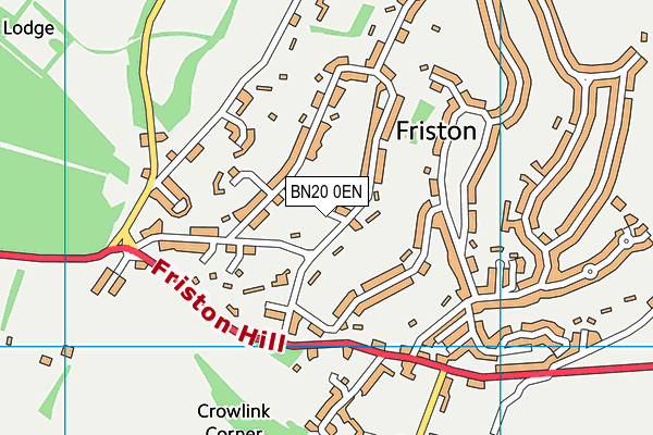 BN20 0EN map - OS VectorMap District (Ordnance Survey)