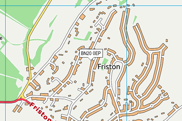 BN20 0EP map - OS VectorMap District (Ordnance Survey)