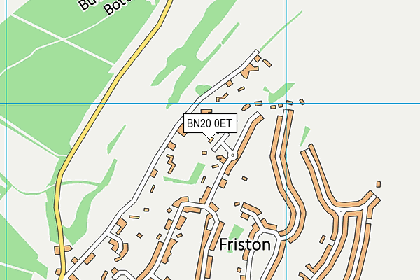 BN20 0ET map - OS VectorMap District (Ordnance Survey)