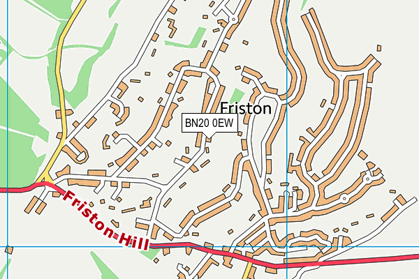 BN20 0EW map - OS VectorMap District (Ordnance Survey)