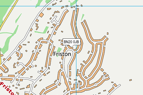 BN20 0JB map - OS VectorMap District (Ordnance Survey)
