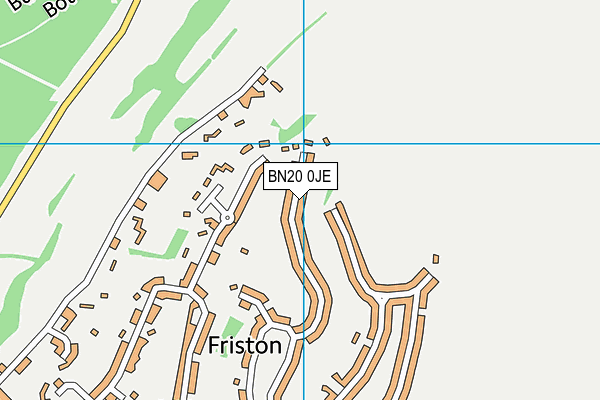 BN20 0JE map - OS VectorMap District (Ordnance Survey)