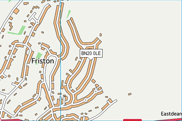BN20 0LE map - OS VectorMap District (Ordnance Survey)