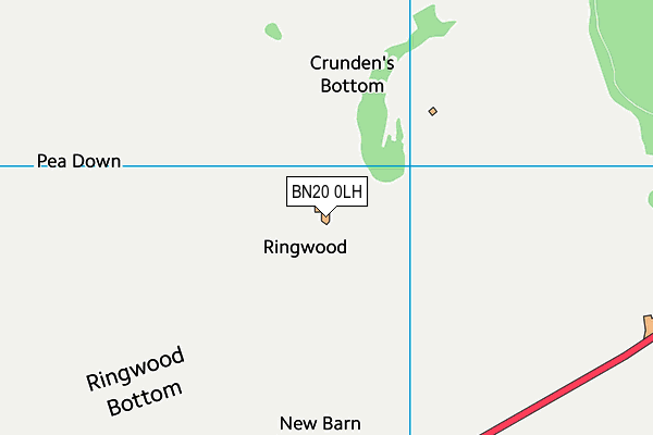 BN20 0LH map - OS VectorMap District (Ordnance Survey)
