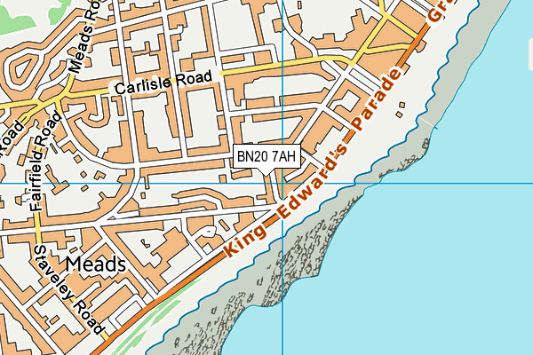 BN20 7AH map - OS VectorMap District (Ordnance Survey)