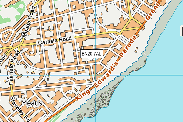 BN20 7AL map - OS VectorMap District (Ordnance Survey)