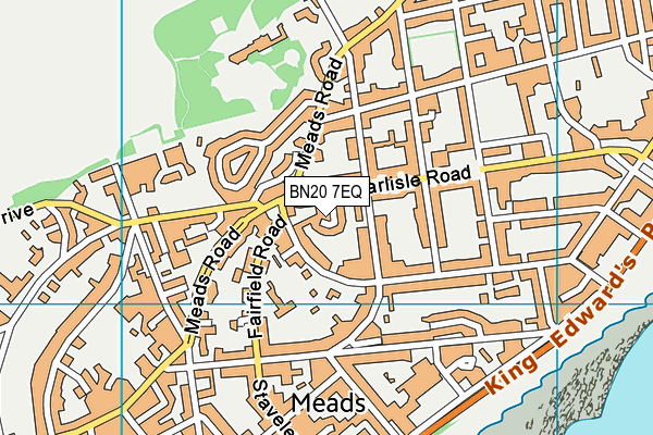 BN20 7EQ map - OS VectorMap District (Ordnance Survey)