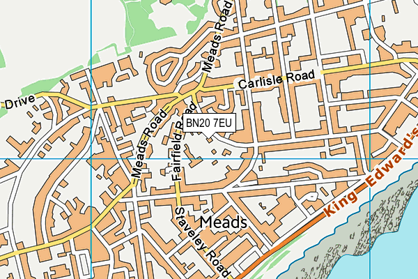 BN20 7EU map - OS VectorMap District (Ordnance Survey)