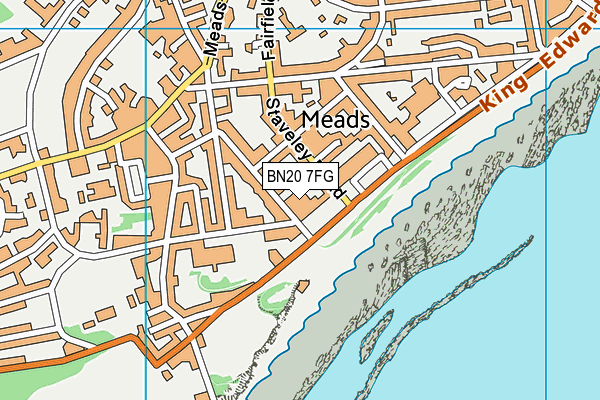 BN20 7FG map - OS VectorMap District (Ordnance Survey)