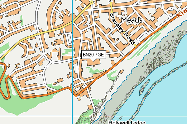 BN20 7GE map - OS VectorMap District (Ordnance Survey)