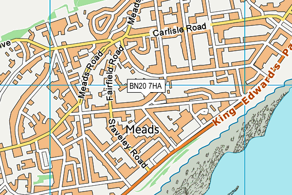 BN20 7HA map - OS VectorMap District (Ordnance Survey)