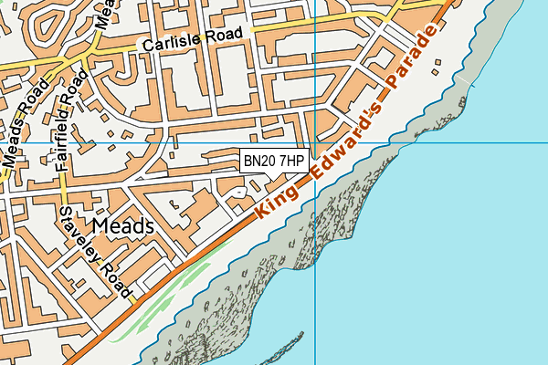 BN20 7HP map - OS VectorMap District (Ordnance Survey)