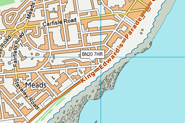 BN20 7HR map - OS VectorMap District (Ordnance Survey)